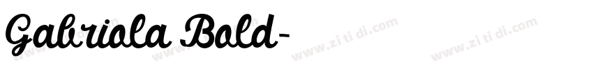 Gabriola Bold字体转换